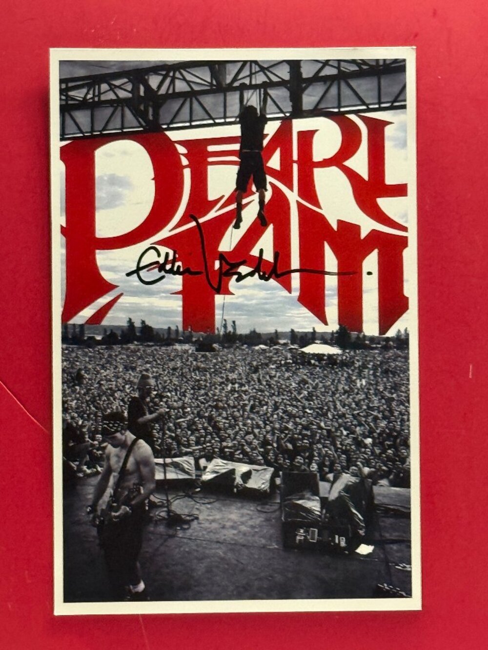 Hand Signatiure Wall Decor | Hand Signed Pearl Jam Poster By Eddie Vedde Coa ...